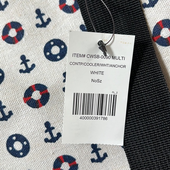 Brand new The Paper Store Cooler white with anchors perfect for summer - Picture 2 of 5